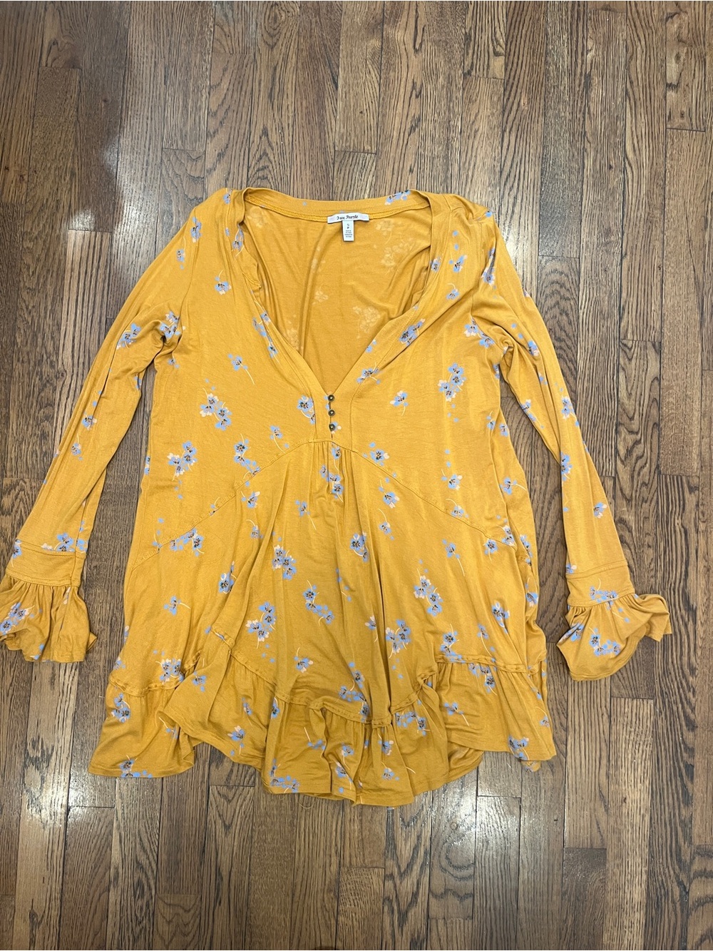 Free People mini long sleeve dress Small